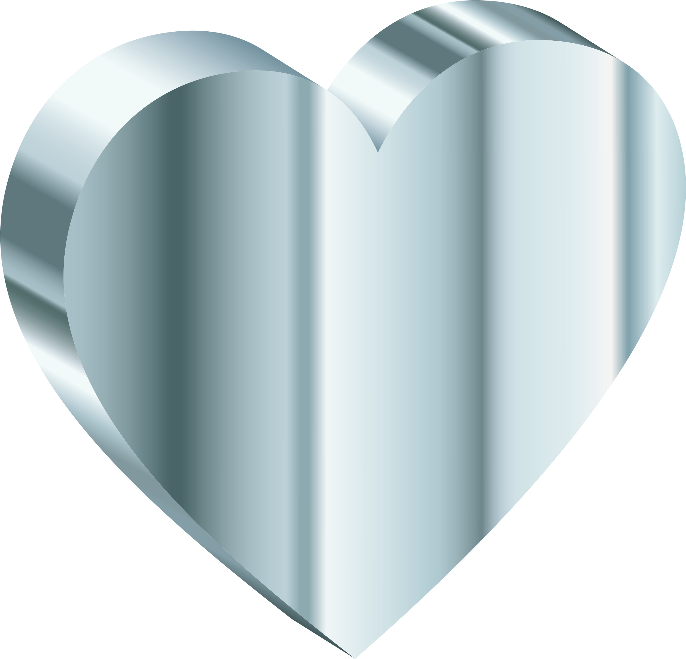 3d Heart Clipart - Clip Art (2345x2251)