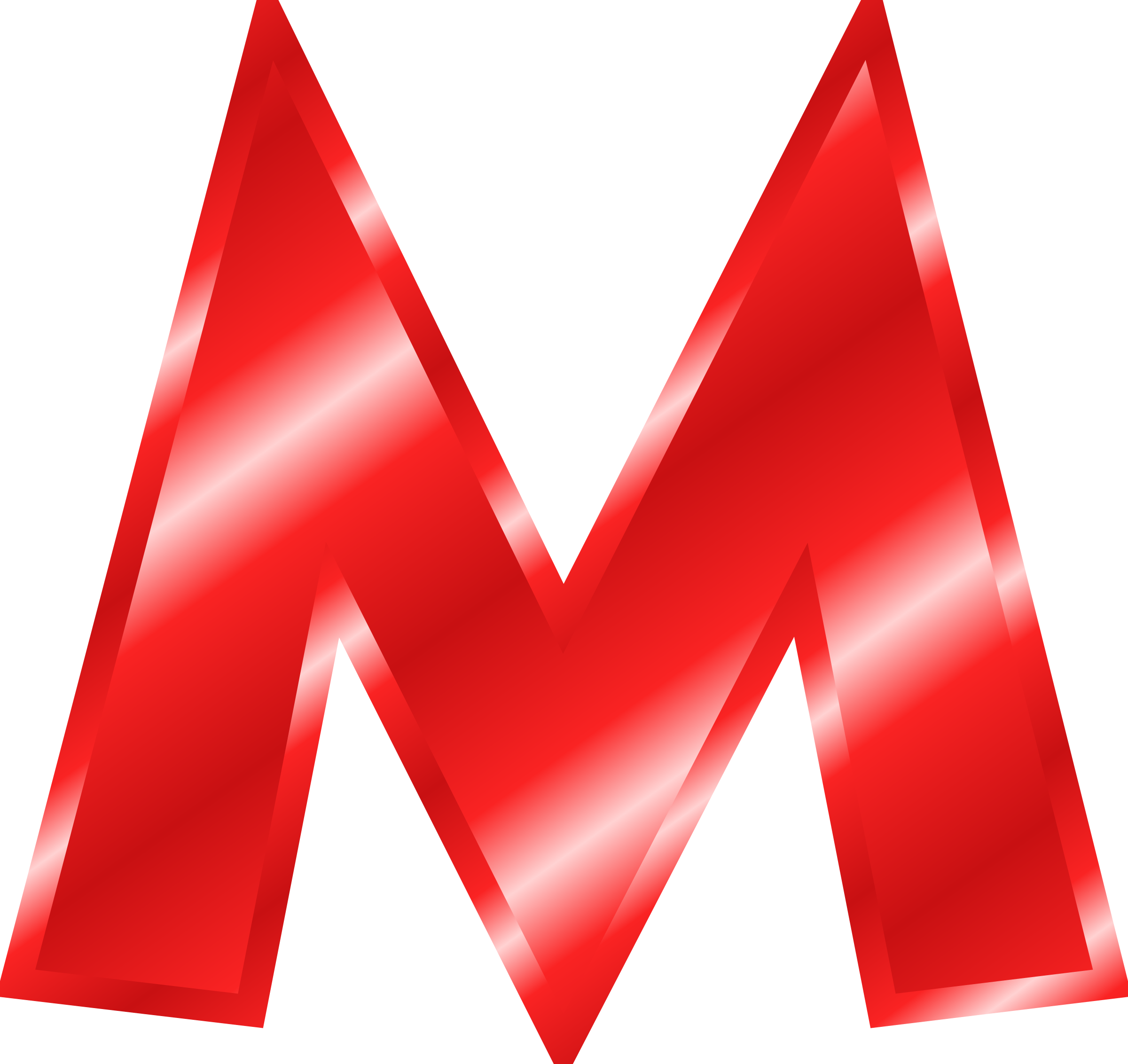 Decorative Letter M Clipart - Big Red Letter M (2400x2264)