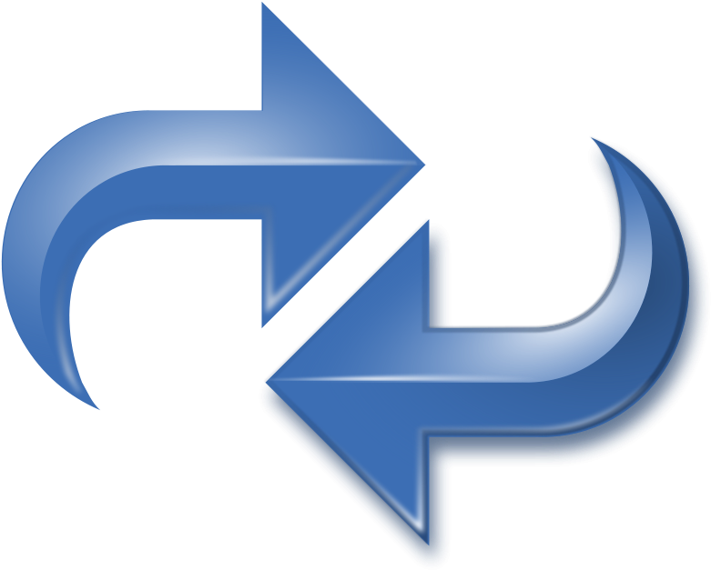 Arrows, Double Reversed, Blue Png Images - Reverse Arrows (800x649)