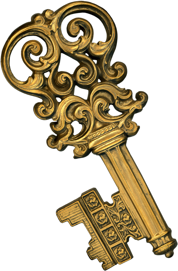 Key Clipart Magic Key - Antique Key Png (735x1087)