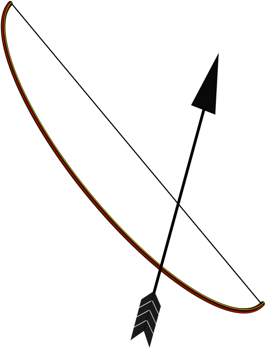 Free Archer& - Bow And Arrow (566x800)