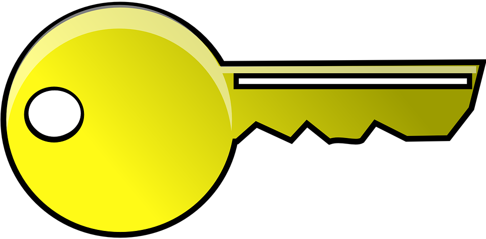 Golden Key Cliparts 7, Buy Clip Art - Clip Art Of Keys (960x480)