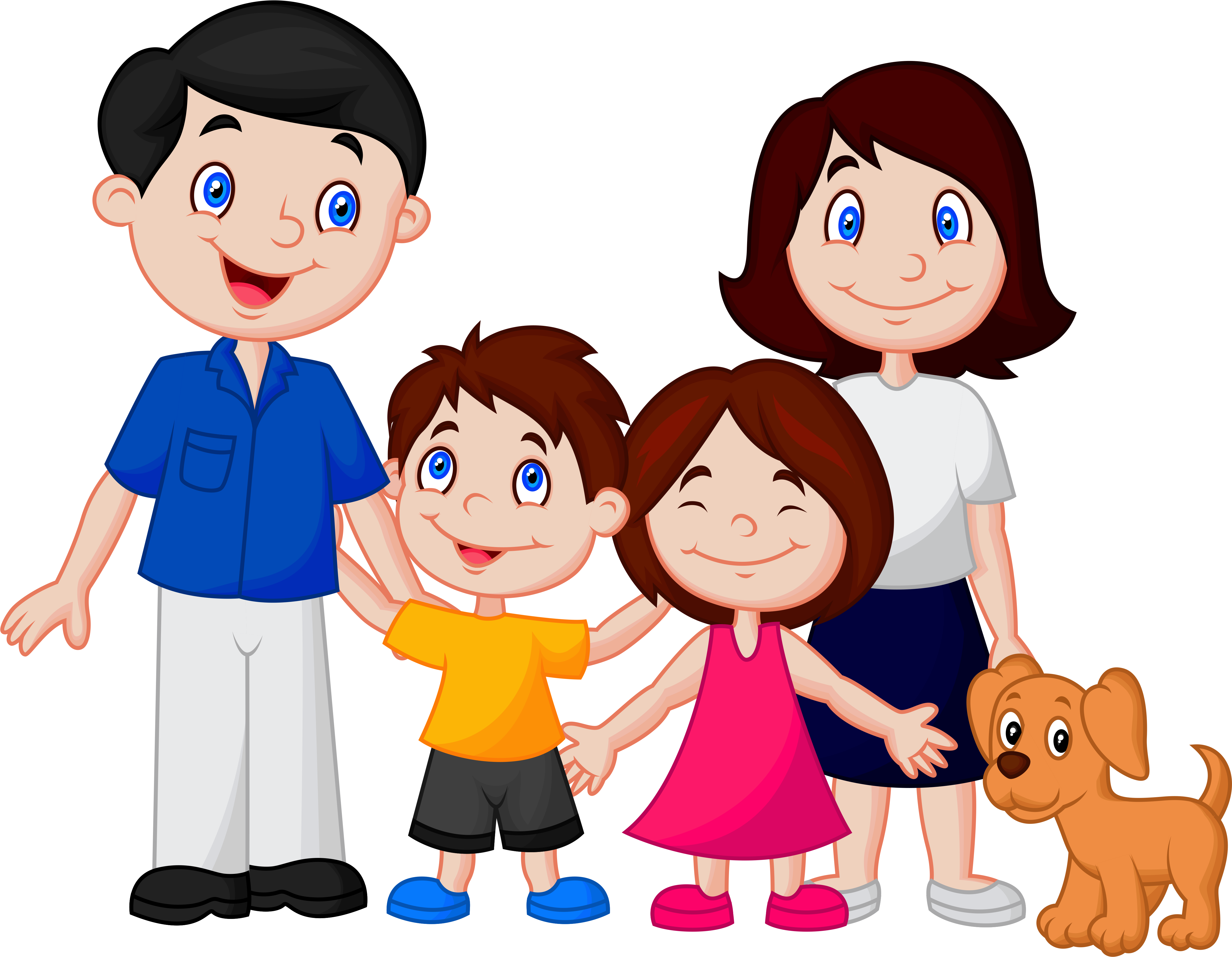 Family Png Clipart 9 Station - Cartoon Images Of Nuclear Family (5000x3936)