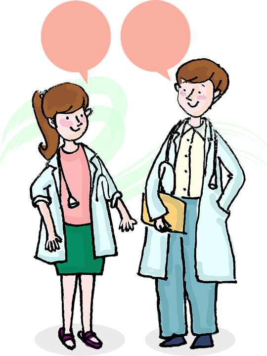 Cartoon Couple Holding Hands 14, - Doctor Couples Cartoon (540x720)