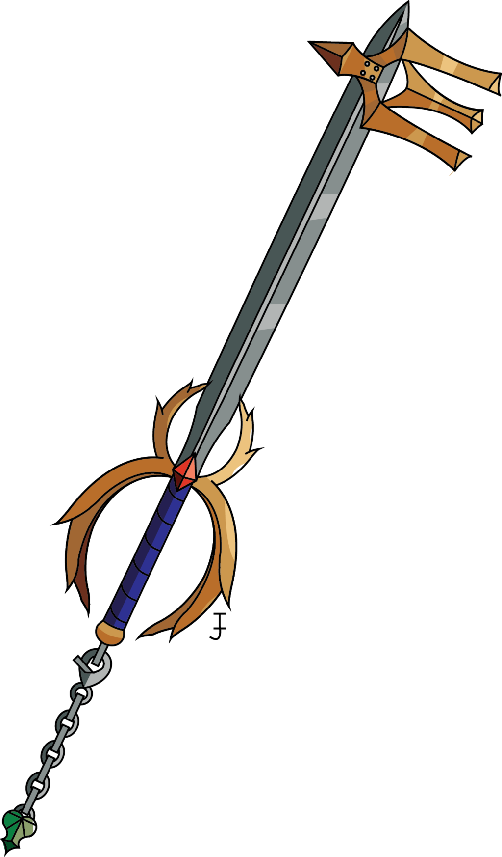Custom Keyblade By Funnyman2416 On Deviantart - Keyblade Clipart (1024x1745)