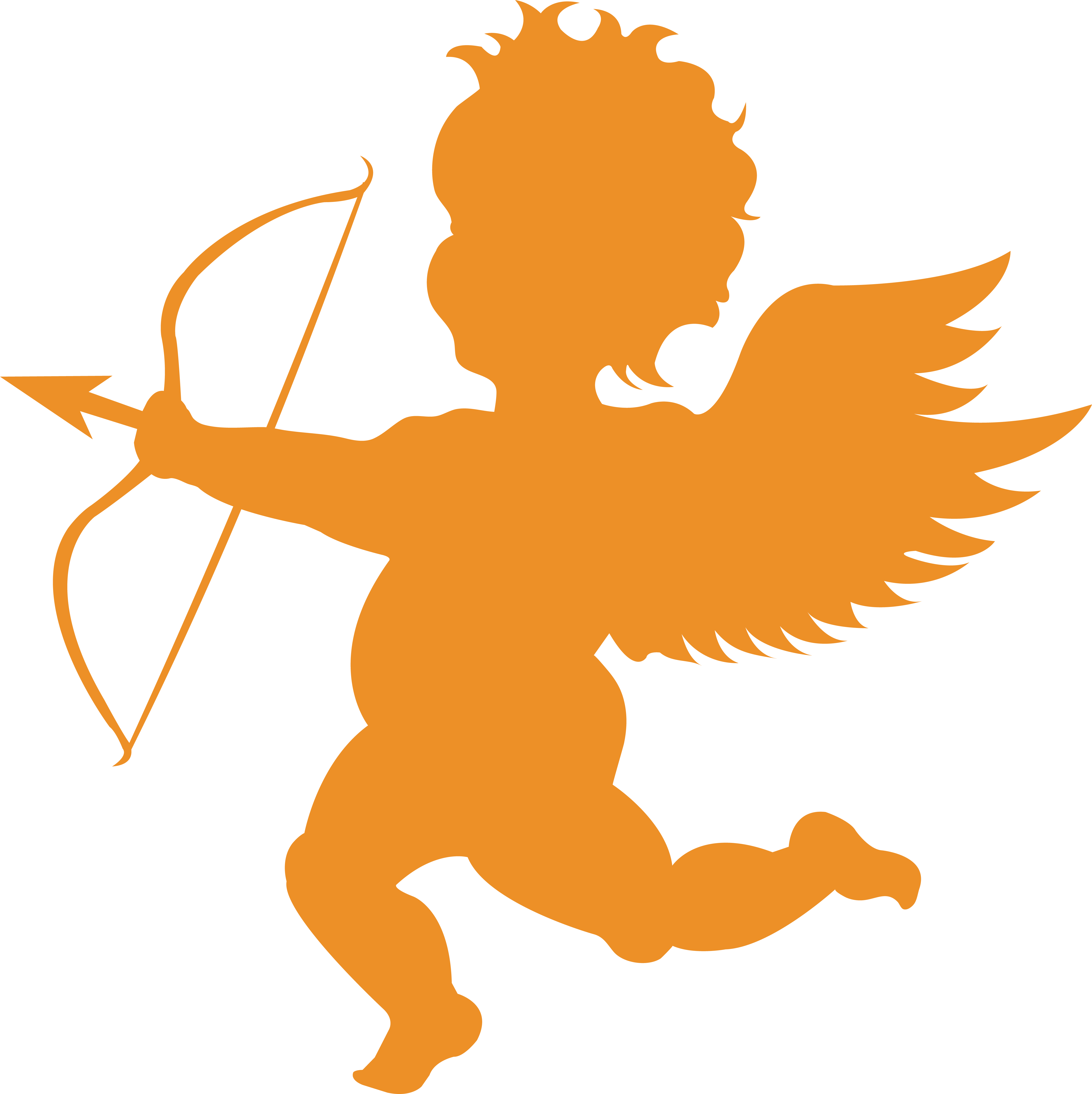 Valentines Day Heart Cupid Icon - Valentines Day Heart Cupid Icon (4525x4535)