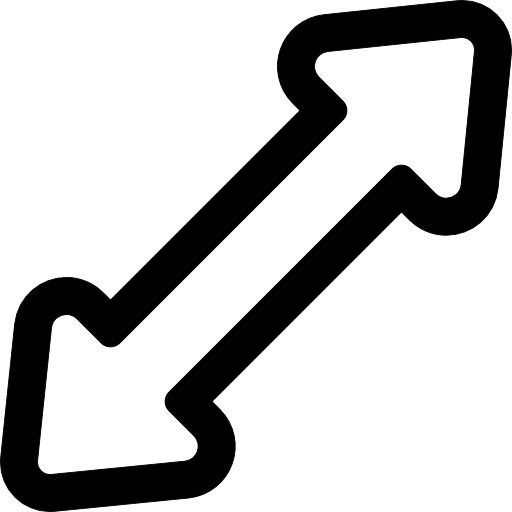 Double Arrow Outline Vector - Double Arrow (512x512)