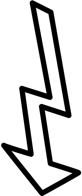 Shapes Outline, Arrow, Down, Shape, Broken, Shapes - Cool Arrow Outline (320x640)