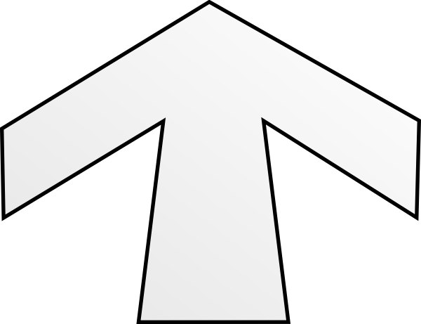 White Arrow Computer Icons Clip Art - Architecture (600x461)