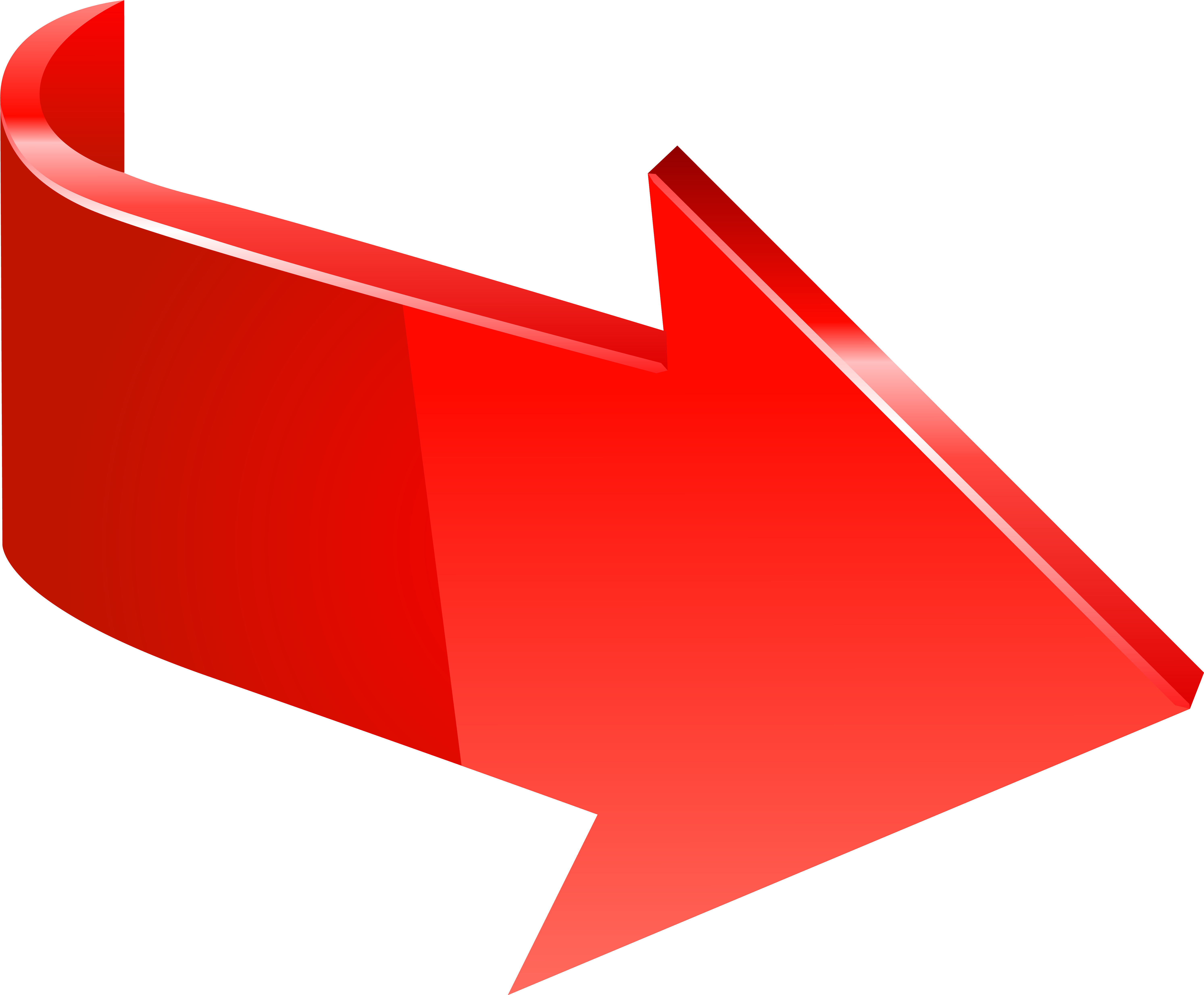 0, - Red Arrow To The Right Png (6135x5071)