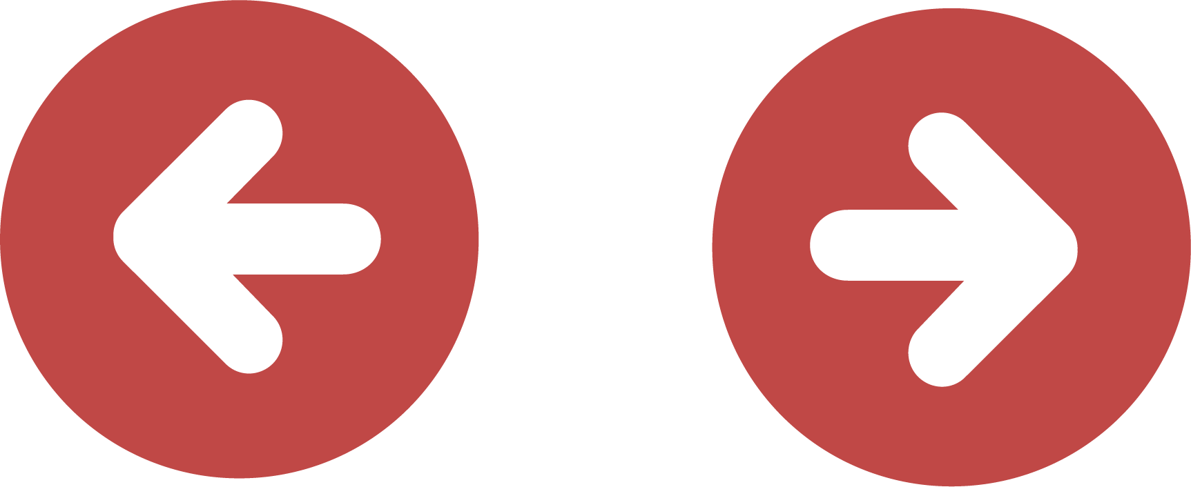 Circle Arrow Logo Icon - Red Arrow Button (1725x706)