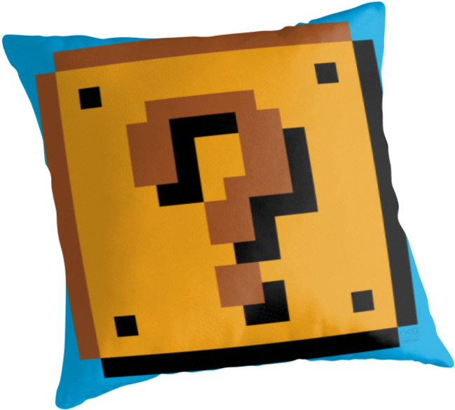 Question Mark Clipart Mario - Super Mario Question Block - (875x875