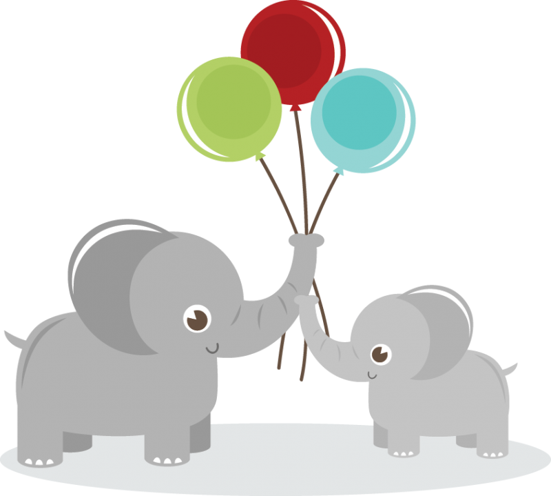 Elephant Balloon Scalable Vector Graphics Clip Art - Elephant With Balloon Clipart (800x719)