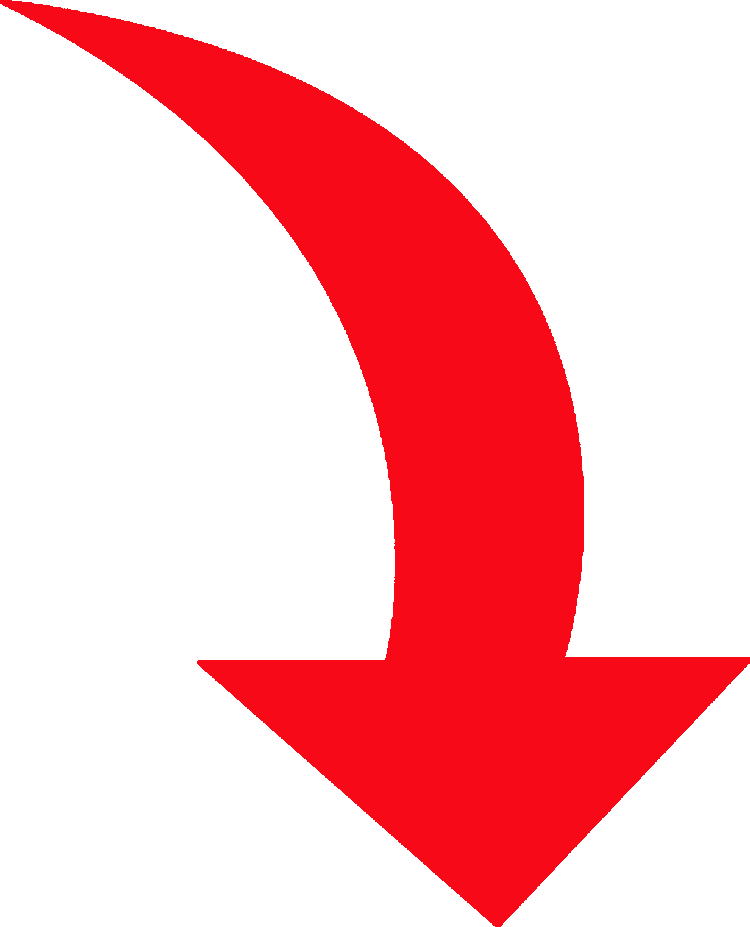 Car And Minivan Red Curved Arrow - Curved Red Arrow Png (750x927)