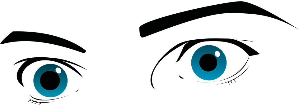 Cartoon Eye 14, - Occhi Png (960x480)