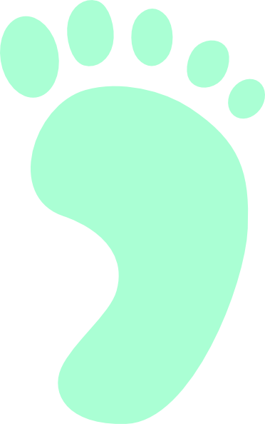Left Foot Svg Clip Arts 372 X 594 Px - Circle (372x594)
