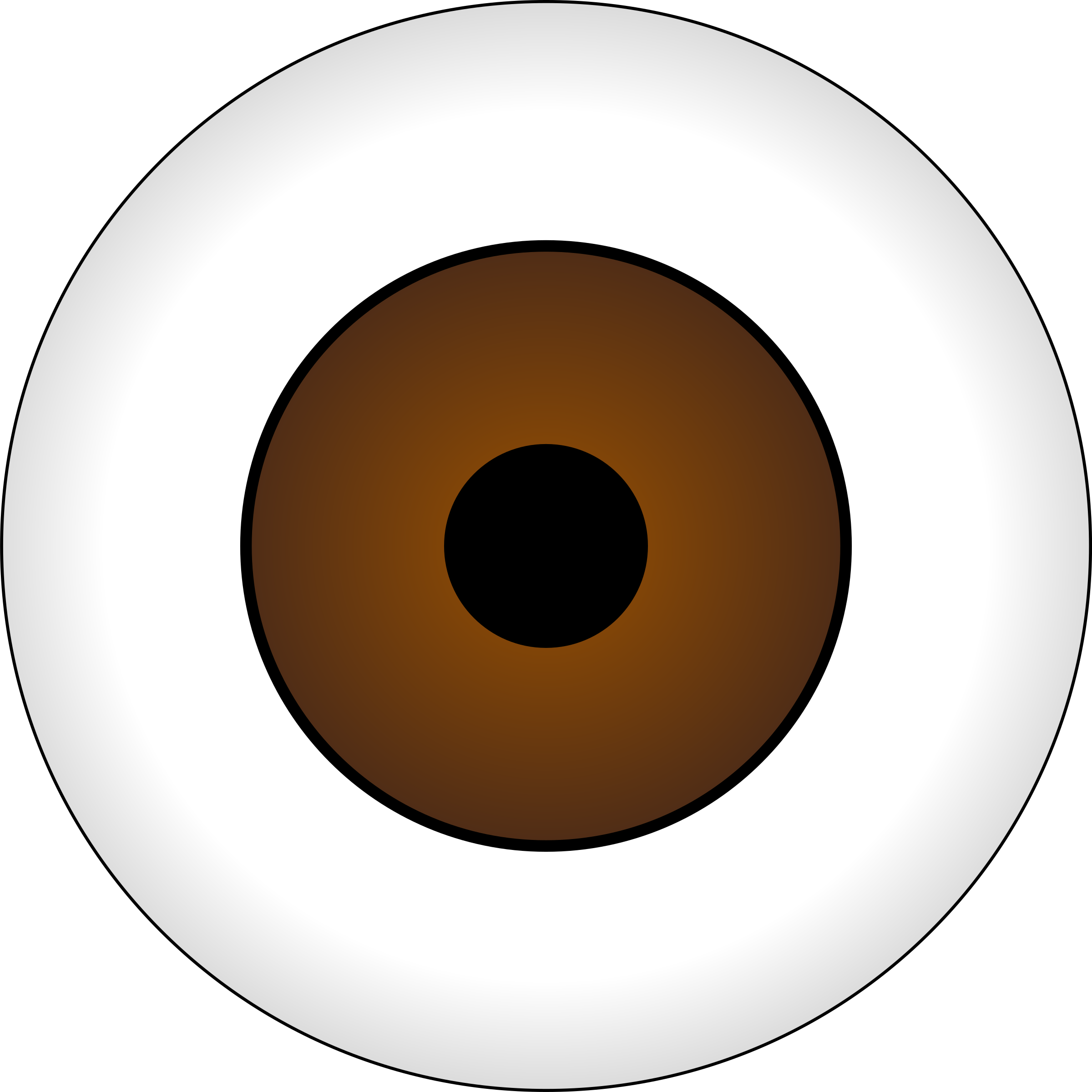 Eyes, Eye, Black, Brown, Cartoon, Hair, Pupil - Olhos Castanhos Cartoon (2400x2400)