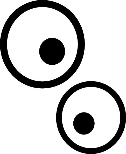 Eyes Clip Art At Clker - Pig Eyes Png (486x593)