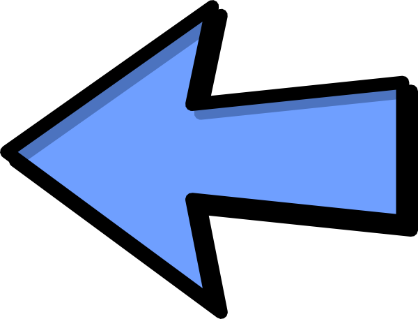 Blue Arrow Left Svg Clip Arts 600 X 457 Px - Arrow Clip Art (600x457)