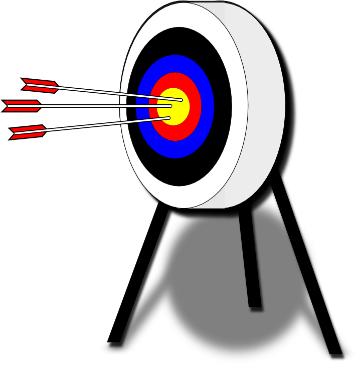 Clipart - Archery Target - Archery Target Clip Art (734x800)