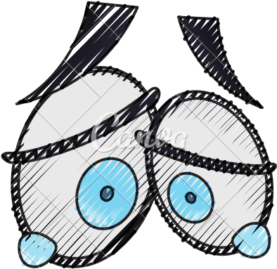 Crying Cartoon Eyes Expression - Cartoon Crying Eyes Transparent (550x550)