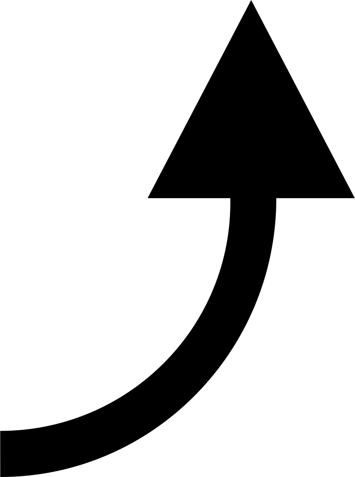 Curved Arrow Right Comments - Arrow Curved To The Right (730x980)