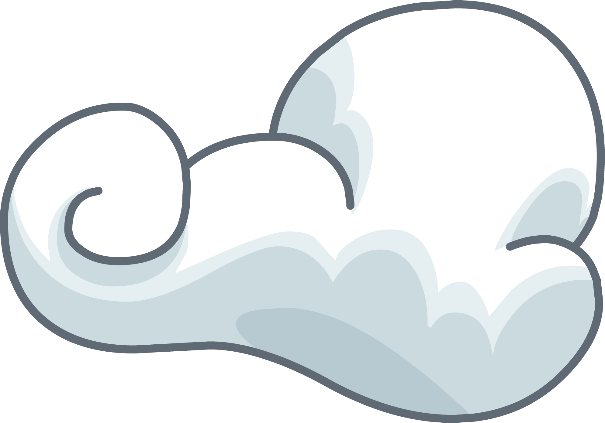 The Best Igloo In The World - Club Penguin Cloud Item (1990x1393)