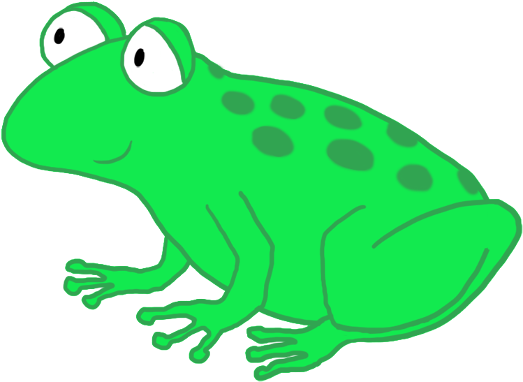 Frog Clip Art - Cartoon Frog Transparent Background (886x708)