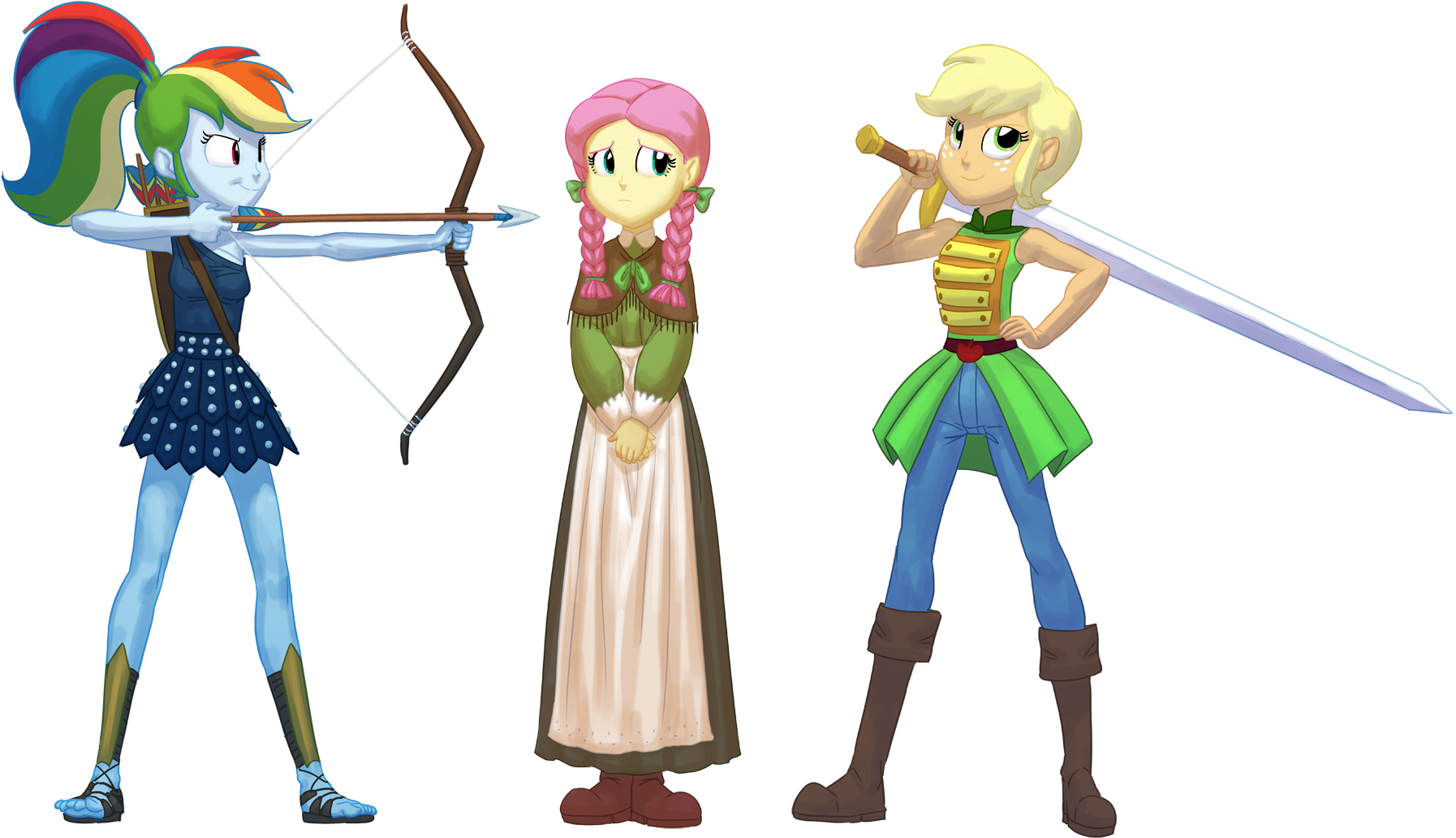 Applejack, Archer Dash, Archery, Arrow, Artist - Archery (1823x1080)