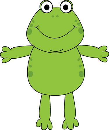 Cute And Fun Frog - Frog Green Clipart (375x450)