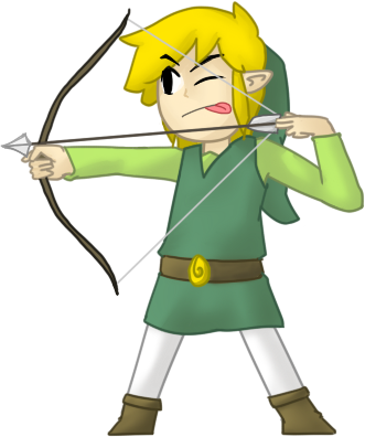 Archer Link By Volcanoid - Cartoon (331x396)