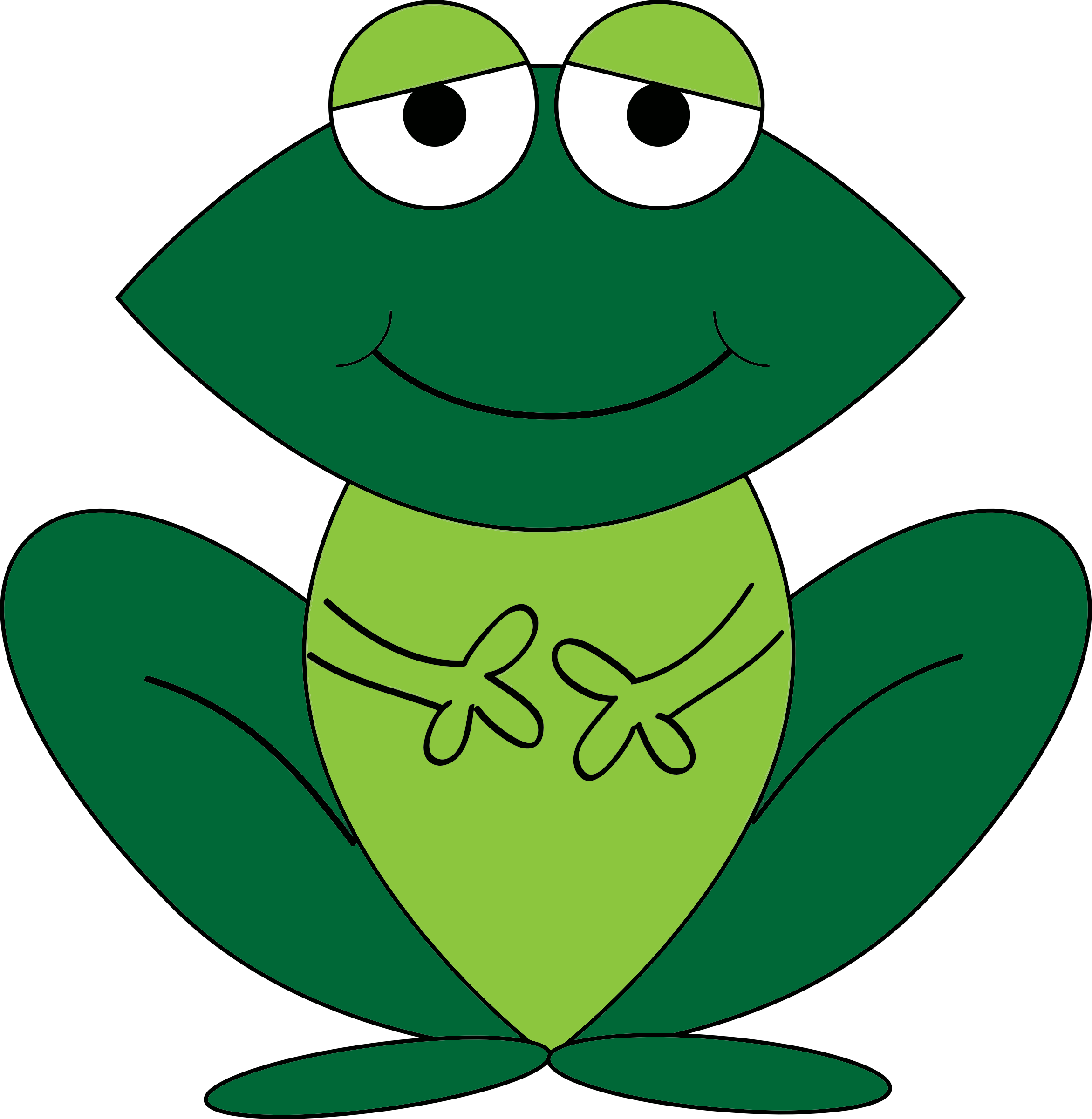 Frog Cartoons - Cartoon Images Of Animals (2344x2404)