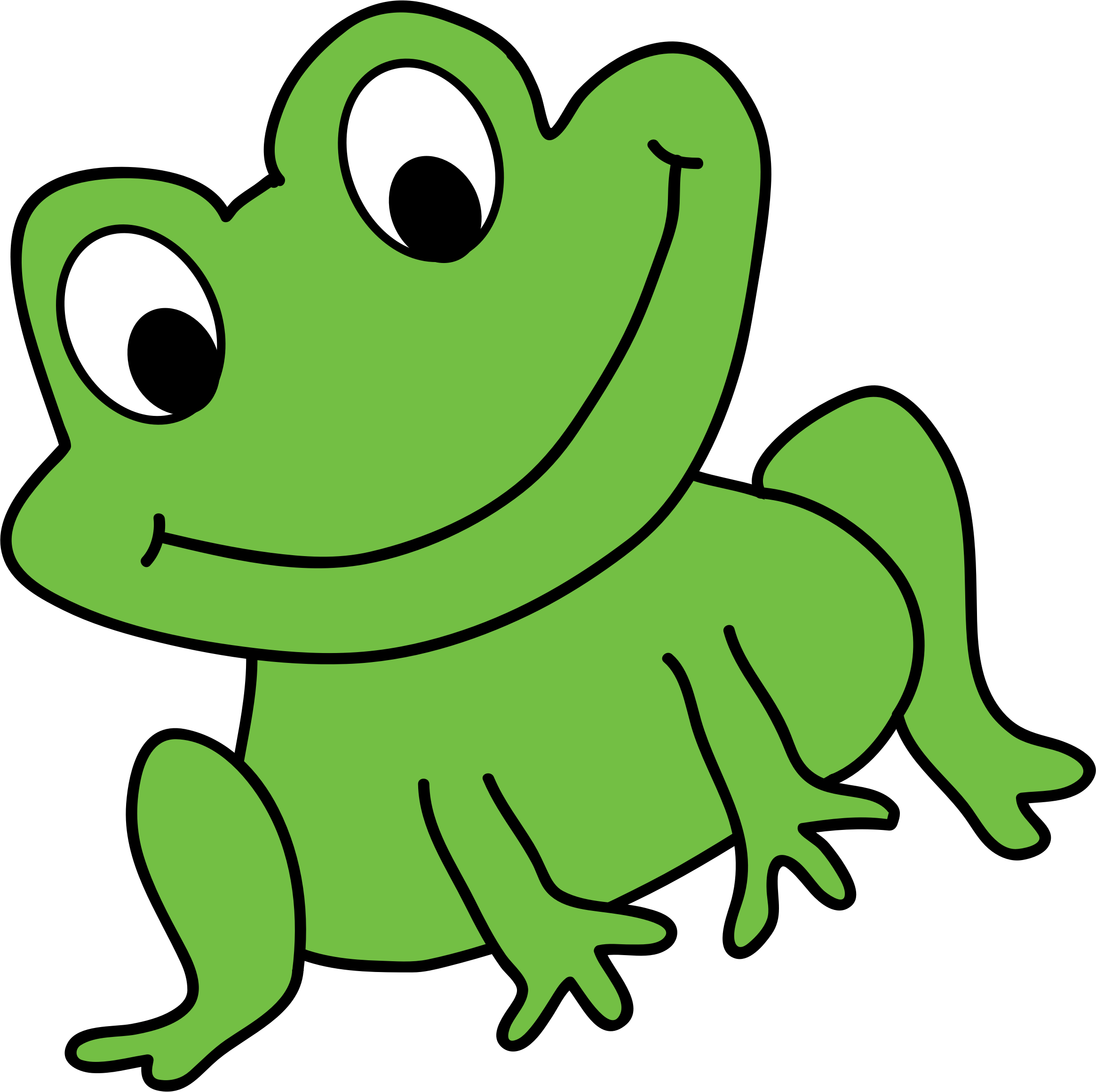 Frog 1 - Frog Cartoon (2330x2321)