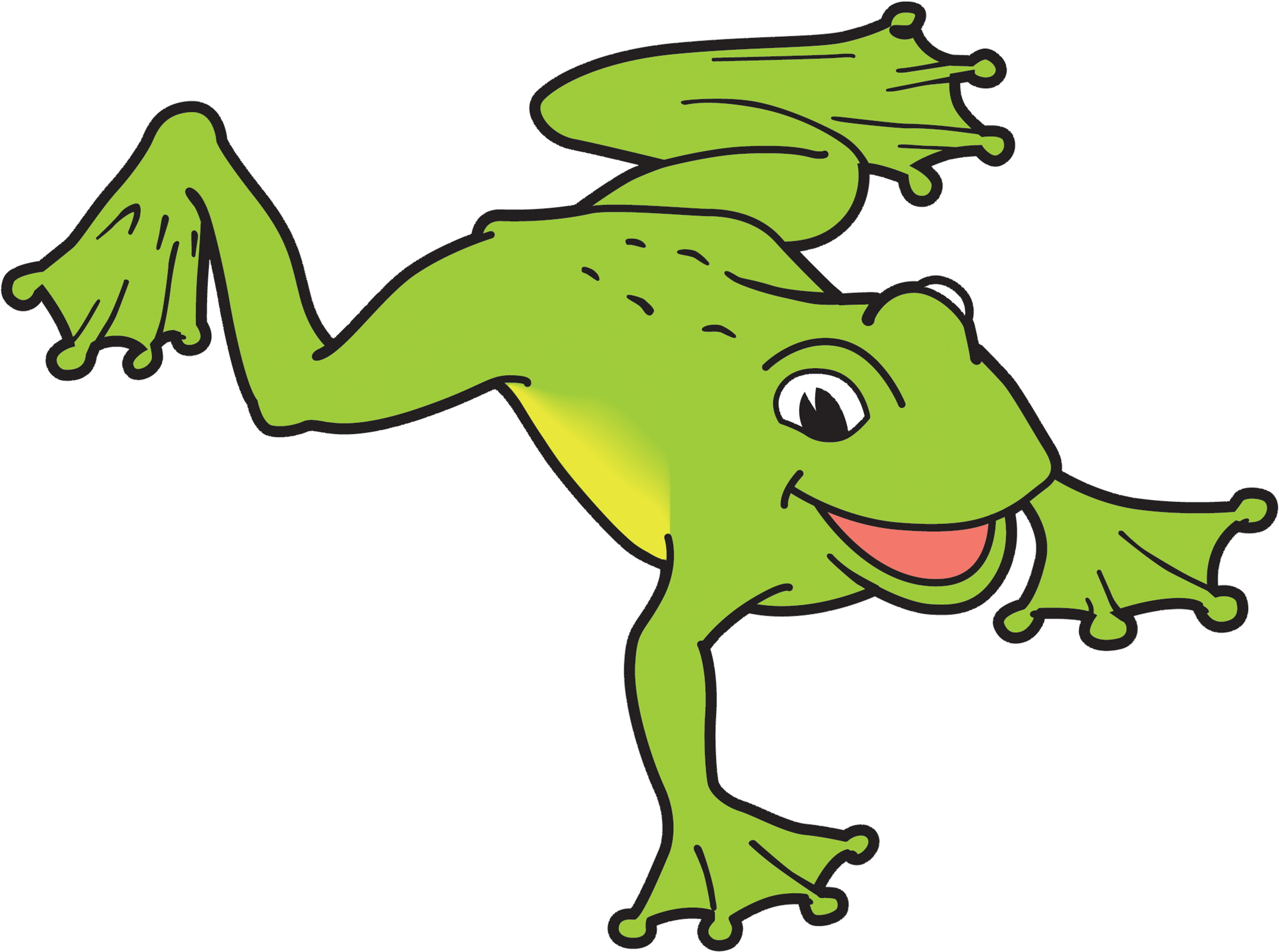 Frog Swimming Png (2357x1768)