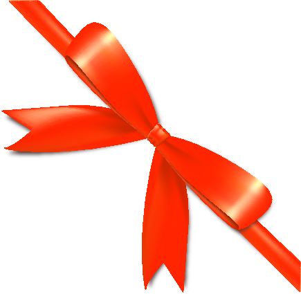 Ribbon Orange Icon2 - Bow And Ribbon Orange (435x425)
