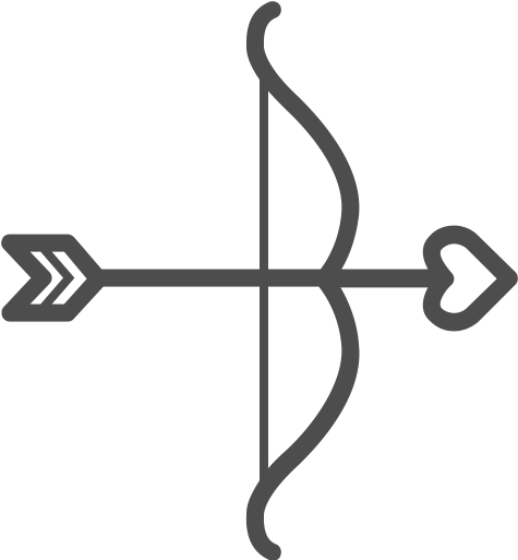 Yellow Left Arrow Clip Art Download - Love Bow And Arrow (512x512)