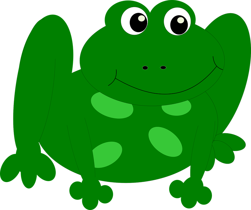 Cartoon Frogs Clipart 10, - Frog (861x720)