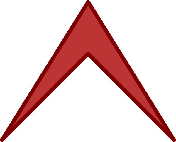 Red Arrow Down Clip Art - Clip Art (600x483)