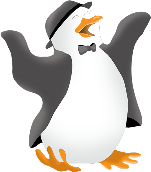 Funny Penguin Clip Clip Art - Fathers Day 2017 Cards (503x588)