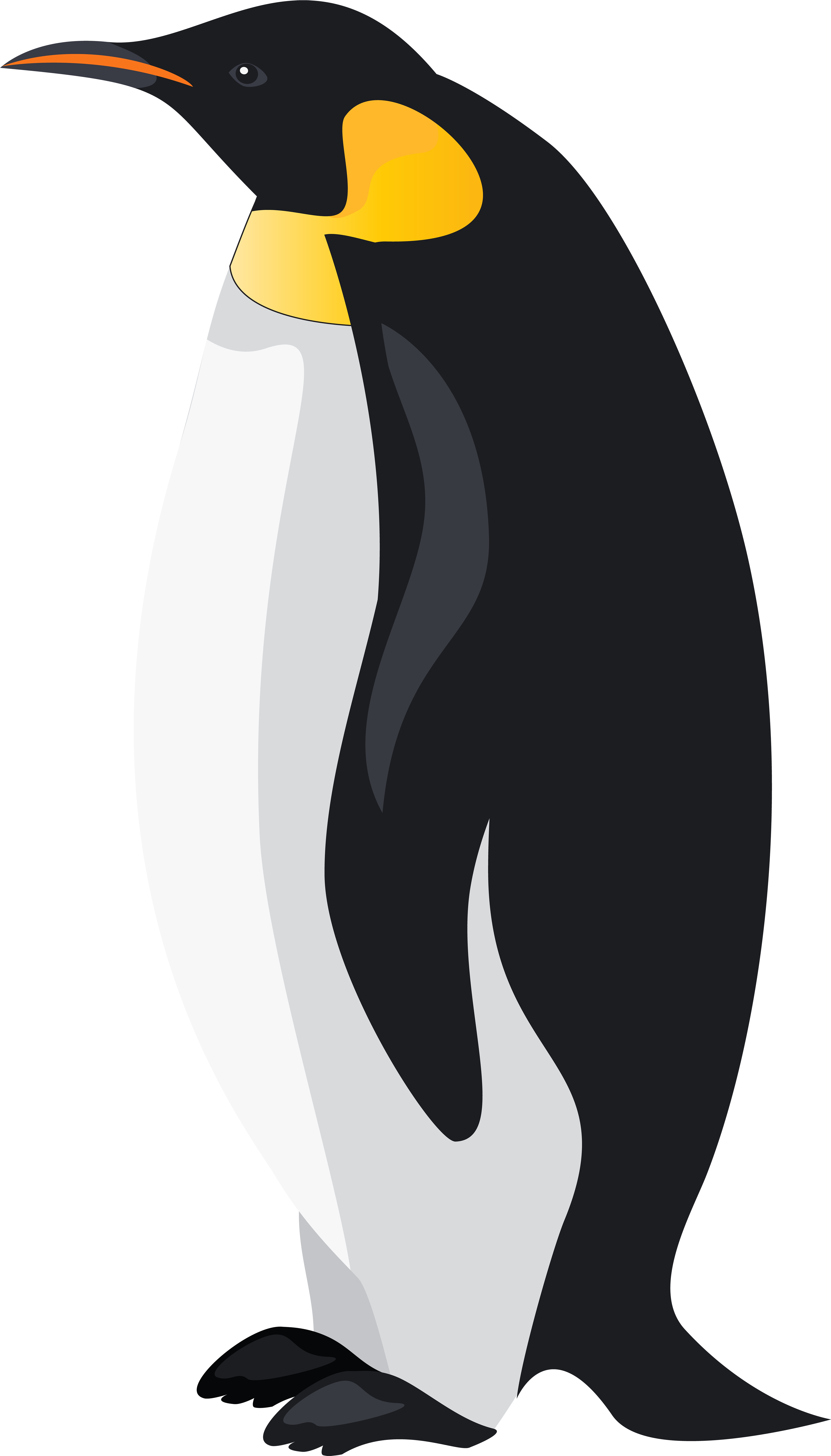 Clip Art Of Penguins, Clipart Of Christmas Penguins, - Portable Network Graphics (4564x8000)