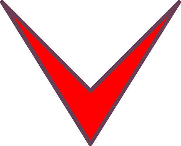 Red Arrow Down Clip Art At Clker - Red Arrow Down Png Transparente (600x483)