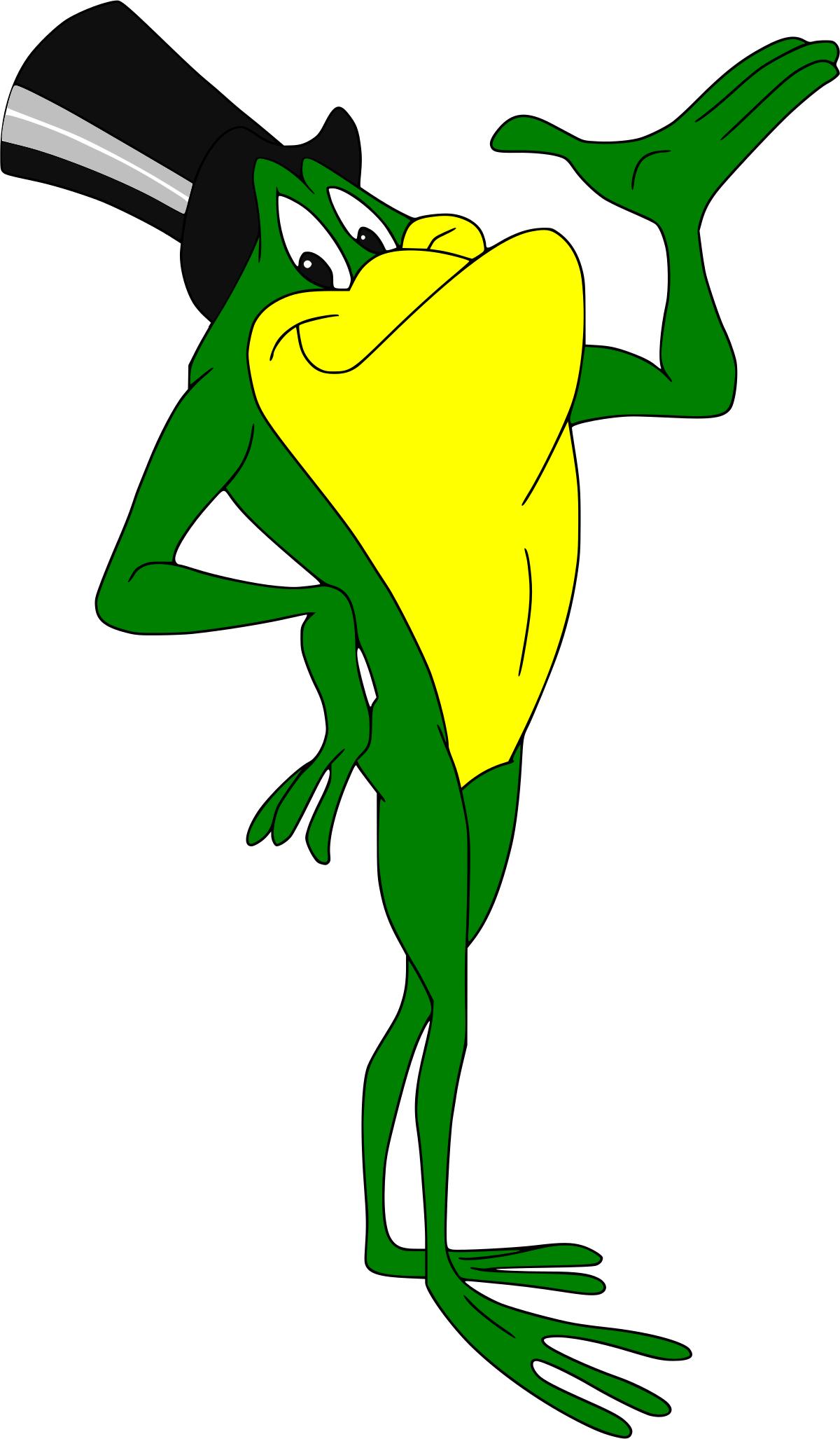 Top Frogs Legs Cartoon Michigan J Frog Wikipedia - Frog And The Nightingale (1200x2054)