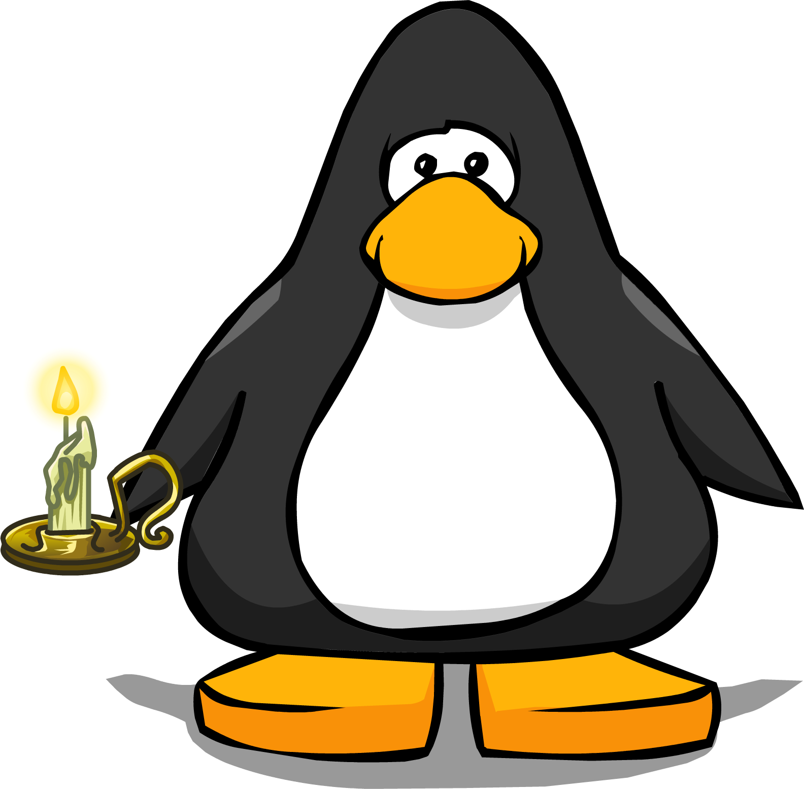 Creepy Clipart Candle - Club Penguin Ninja Mask (1584x1554)