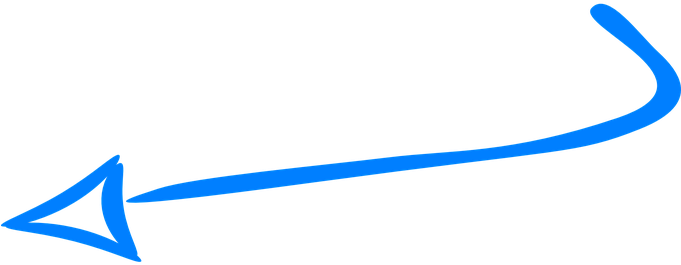 Arrow Turn Left Blue Handdrawn Pointing Di - Bank (680x340)