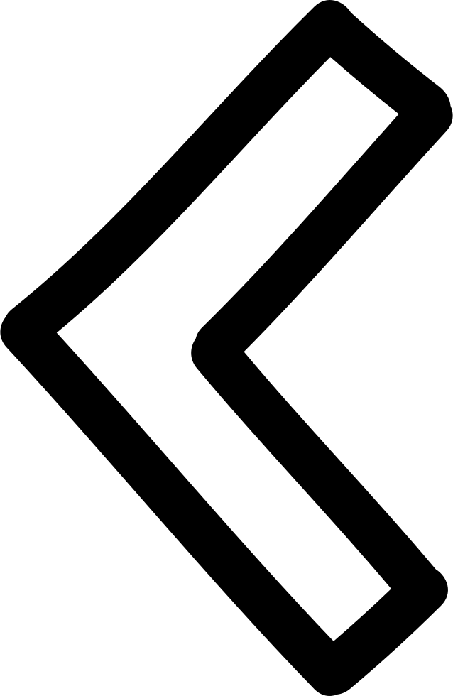 Left Arrow Hand Drawn Outline Comments - Scalable Vector Graphics (638x980)