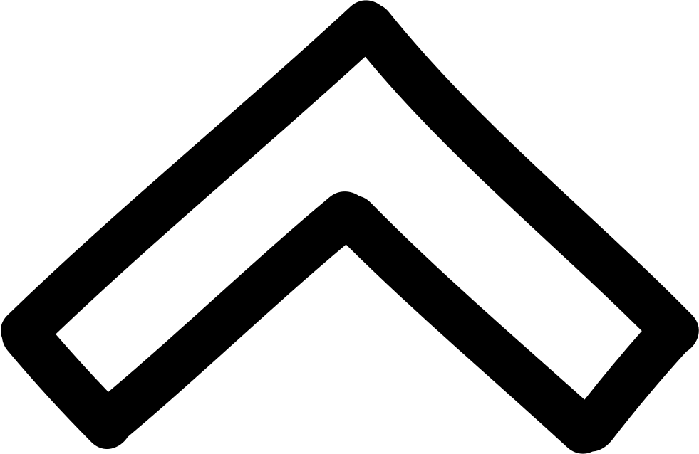 Up Arrow Hand Drawn Outline Comments - House (981x638)