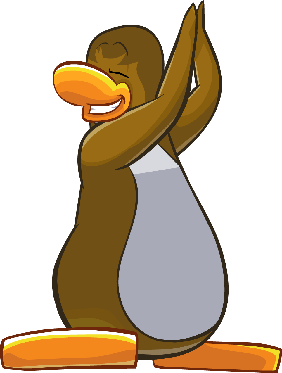 Club Penguin Wiki - Club Penguin Brown Penguin Cutout (965x1276)