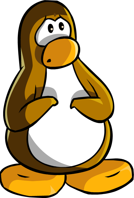 Penguin1553 - Club Penguin Brown Penguin (511x753)