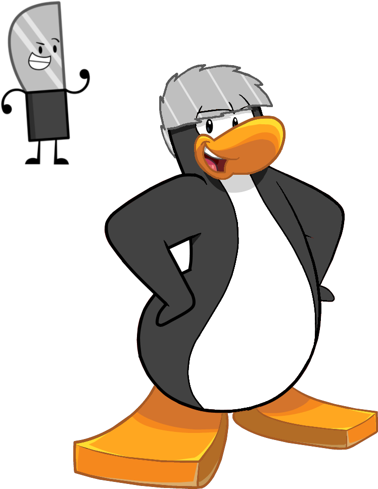 Club Penguin Knife - Club Penguin Base (785x977)