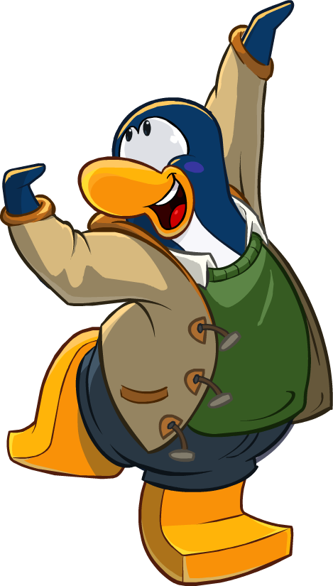 Blue - Club Penguin Cutout (469x825)